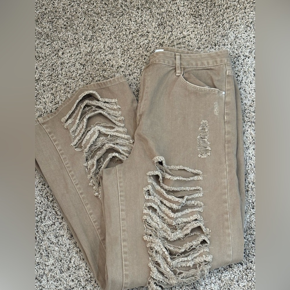 Distressed Fashion Nova Jeans
